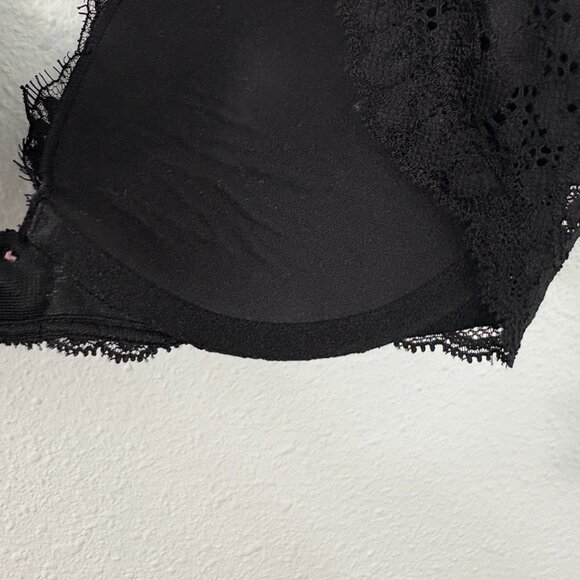 Victoria's Secret Black Lace Push-Up Bra Underwire New Size 34B - Picture 6 of 8